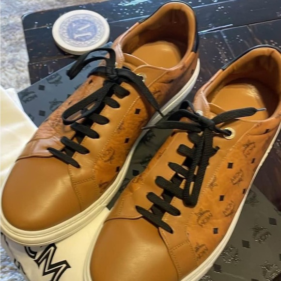 Authentic MCM Men’s Leather Sneakers - Picture 2 of 3